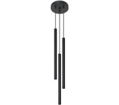 Lámpara de techo pastelo 3p negra g9