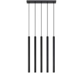 Lámpara de techo pastelo 5 negra g9