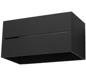 Aplique de pared lobo maxi negro g9