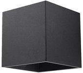 Aplique de pared quad 1 negro g9