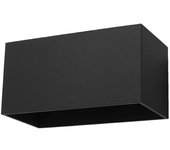 Aplique de pared quad maxi negro g9