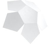 Aplique de pared penta blanco g9