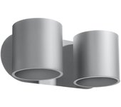 Aplique de pared orbis 2 gris g9