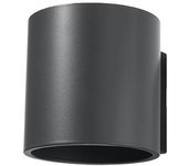 Aplique de pared orbis 1 antracita g9