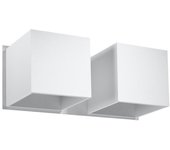 Aplique de pared quad 2 blanco g9