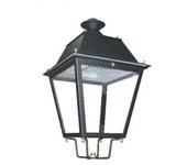 Farola villa led acero 50w chipled lumileds blanco cálido 2700k