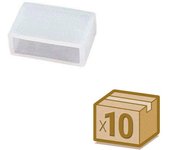10x tapones de silicona 15mm para tira led