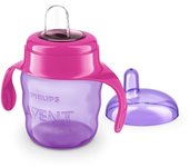 Avent Vasito Rosa Boquilla Blanda +6 meses Rosa 200 ml