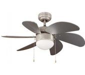 Wonderlamp Ventilador De Techo Con Luz Basic Plata