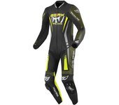 Berik Absolute GP Traje de cuero de moto de una pieza - Negro Verde Amarillo (54)