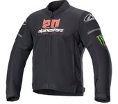 Alpinestars T-SPS Air Monster Chaqueta textil de motocicleta - Negro Blanco Rojo