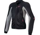 Alpinestars Stella Troop-Air Pro Chaqueta protectora para mujer - Negro Gris Rosa (L)