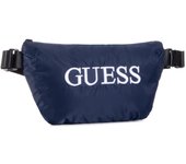 Riñonera textil para hombre / Guess / Modelo Quatro en azul, diseño funcional con múltiples compartimentos, cómoda y resistente, medidas 19/28.5 x 17 x 4 cm