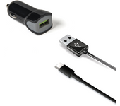 Celly CCUSBTYPEC cargador de dispositivo móvil Smartphone, Tableta Negro Encendedor de cigarrillos Auto