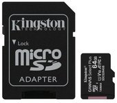 MEMORIA MICRO SD 64GB KINGSTON CLASS 10 + ADAPTADOR SD