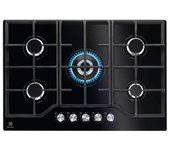 Placa Gas - Electrolux KGG75362K , Cinco Fuegos, 75 cm, Gas Natural, Inyectores Butano