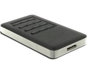 42594 caja para disco duro externo Caja externa para unidad de estado sólido (SSD) Negro, Plata M.2, Caja de unidades