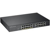GS1900-24EP Gestionado L2 Gigabit Ethernet (10/100/1000) Energía sobre Ethernet (PoE) Negro, Interruptor/Conmutador