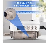 Limpiador de vapor de alta presión de 2500 W Máquina de limpieza de vapor presurizado de alta temperatura 1100 ml portátiles de vapor de 3 barras con 3 cabezales de cepillo para uso doméstico / detalles de coches