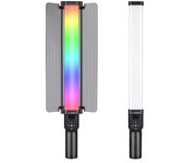 Palo ligero LED de tubo portátil RGB de vídeo varita luminosa de 30 W con barndoor