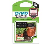 D1 - Etiquetas Durable - Blanco sobre negro - 12mm x 3m, Cinta de escritura