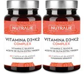 Nutralie Vitamina D3 + K2 Complex 60 Cápsulas + 60 Cápsulas Duplo Promoción