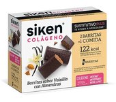 Siken Sustitutivo Colageno 8 Barritas Vainilla con almendras 8 Unidades