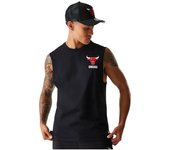 Camiseta sin mangas new era chicago bulls nba graphic hombre negr