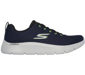 Zapatillas skechers go walk flex azul marino and lime texti hombr