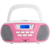 Radio Cd Aiwa Boombox Bbtu-300pk Rosa