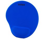 Nilox NXMPE02 Alfombrilla de Ratón Ergonómica Azul
