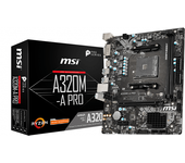 placa amd ryzen msi a320m-a pro am4 ddr4 pcx matx hdmi dvi