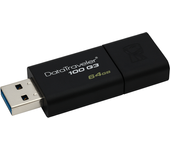 memoria 64 gb removible kingston usb 3.0 dt100 g3