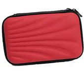 funda disco duro hdd powerbank case 2,5  rojo