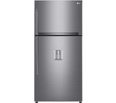 frigorifico dos puertas lg gtf916pzped nofrost e alto 184 cm  ancho 86 cm inox