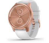 smartwatch garmin vivomove style, rose gold-white, silicone
