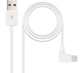 cable usb nano cable usb2.0 a m - lightning m 1.0m blanco