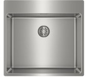 Fregadero Bajo Encimera - TEKA Forlinea RS15 50.40, Inox, 1 Cubeta, Mueble 60 cm, Encastrado o Enrasado