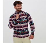 Up Navidad - Azul - Polar Cremallera Hombre talla 2XL