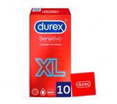 Durex Preservativo Sensitivo Suave Extragrande XL 10 unidades