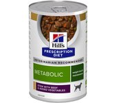 12 x 354 gr Comida húmeda en estofado para perros Metabolic Beef Hills Prescription Diet