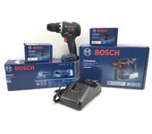 OTROS EQUIPAMIENTO BOSCH AZUL GSR 18V-55 SN:431705008 + AMOLADORA GWS 18V-7 SN 431038231 + MARTILLO ELECTRICO BOSCH GBH 18V-22 SN 431036541 + 2 BATERIAS BOSCH + 1 CARGADOR BOSCH