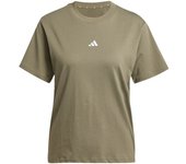 Camiseta adidas sl sj mujer verde oscuro/blanco