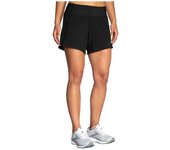 Pantalón de running brooks chaser 5" black mujer