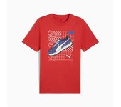 Camiseta puma graphics sneaker hombre rojo fire
