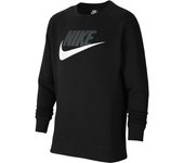 Sudadera nike sportswear club fleece boys black