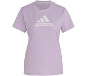 Camiseta de fitness adidas primeblue lila mujer