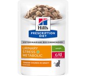 Hill's c/d Multicare Stress + Metabolic Prescription Diet sobres para gatos - 12 x 85 g