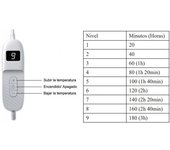 Manta eléctrica bienestar 9 niveles (160w)