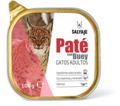 100 g Salvaje Adulto Buey en Paté tarrina para gatos